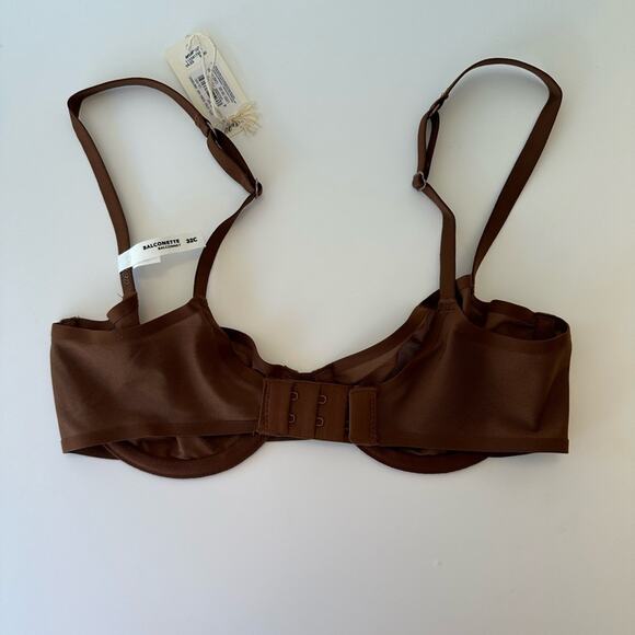 NWT Aerie SMOOTHEZ Mesh Unlined Balconette Bra 32C - Picture 5 of 6